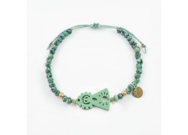 Virgen de los Dolores. Pulsera Ágatas.