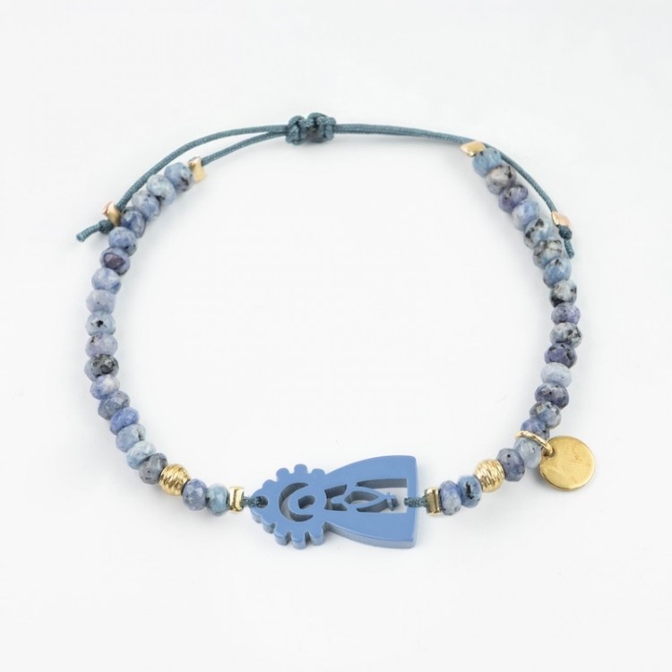 Virgen de la Soledad. Pulsera Ágatas.