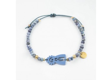 Virgen de la Soledad. Pulsera Ágatas.