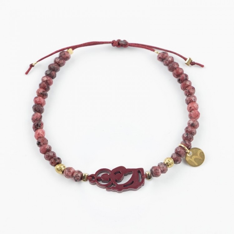 San Judas Tadeo. Pulsera Ágatas.