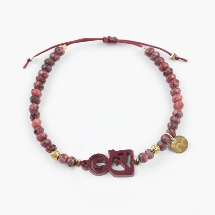 Santa Gema. Pulsera Ágatas.