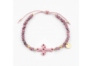 Cruz de la Victoria. Pulsera Ágatas.