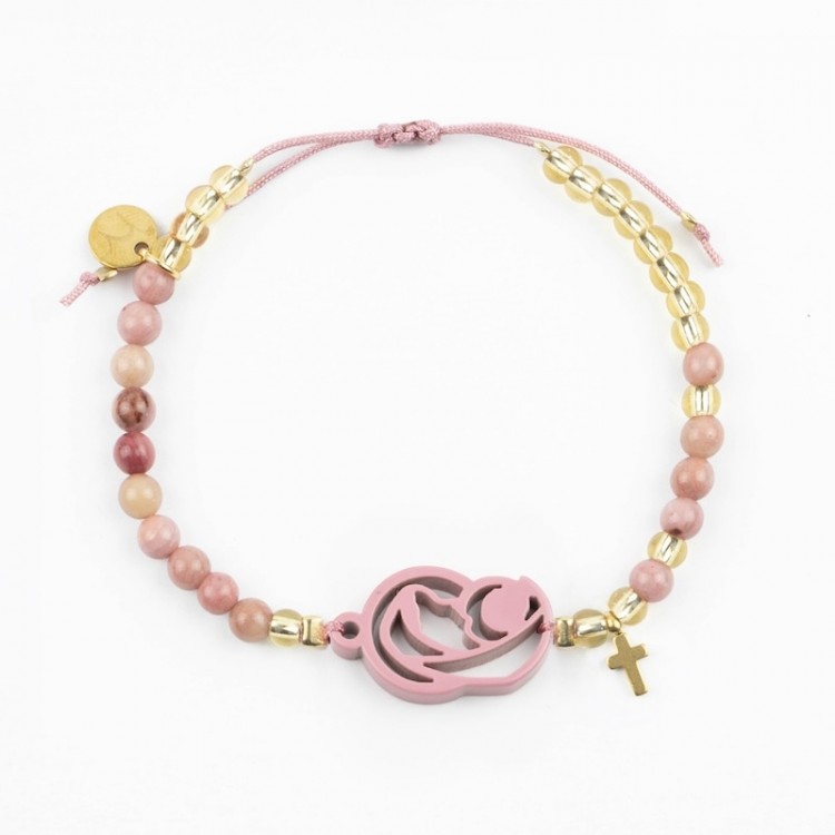 Virgen Madre. Pulsera Rosario