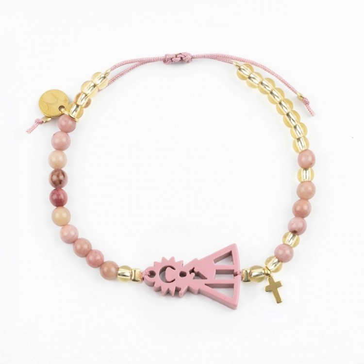 Virgen de Guadalupe Española. Pulsera Rosario