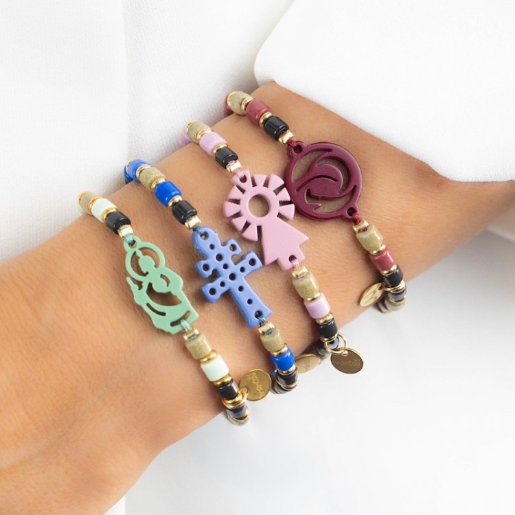 Virgen del Pilar. Pulsera Tronquitos