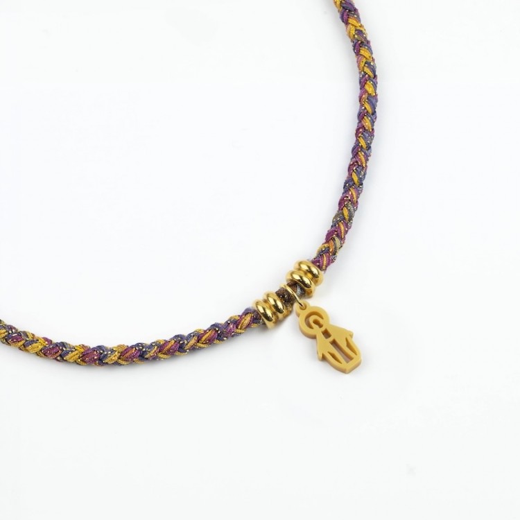 Virgen Milagrosa. Gargantilla Cordón Multicolor