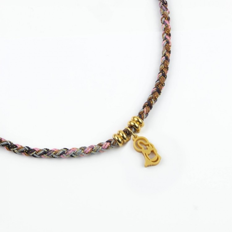 Inmaculada Concepción. Gargantilla Cordón Multicolor