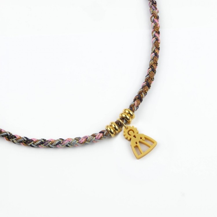 Esperanza Triana. Gargantilla Cordón Multicolor