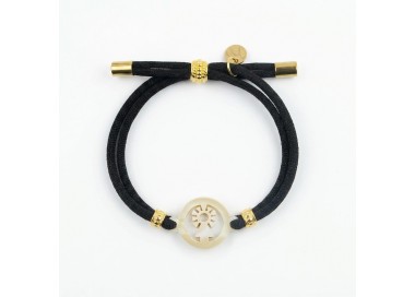 Virgen del Pilar. Pulsera Elástica Nácar