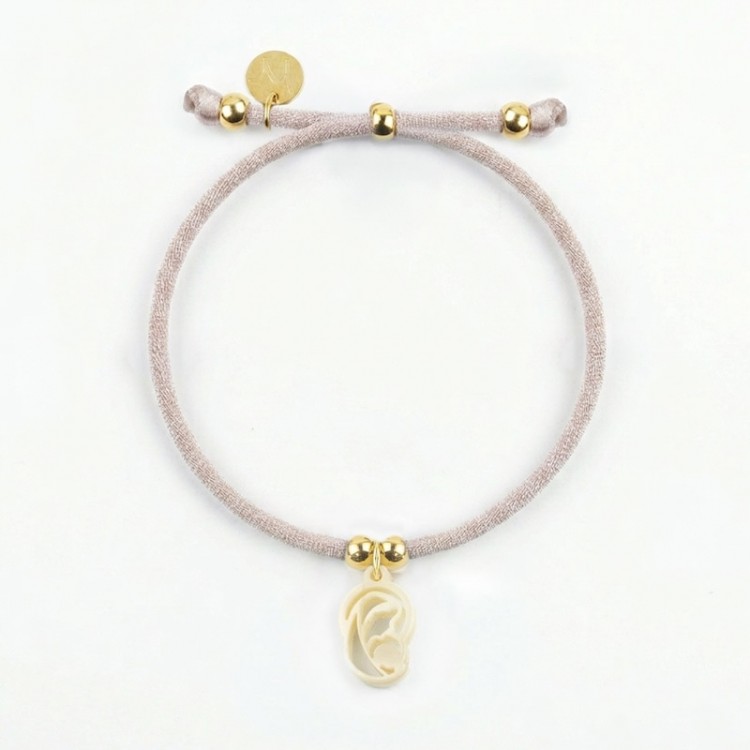 Virgen Madre. Pulsera Elástica Mini