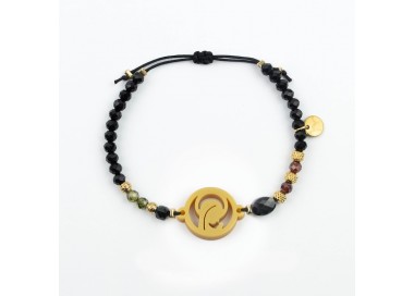 Virgen Niña. Pulsera Cristal y Circón.