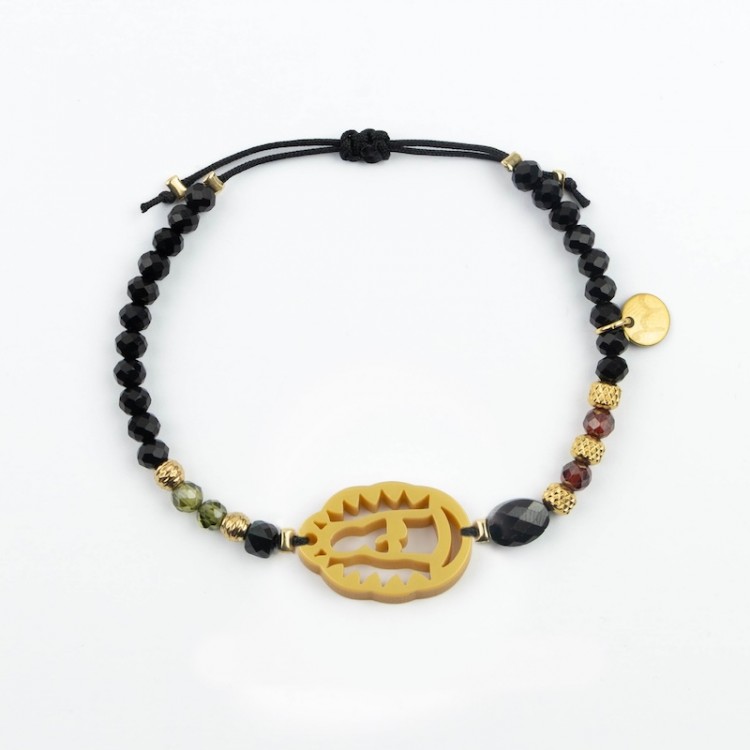 Virgen de Guadalupe (Mexico). Pulsera Cristal y Circón.