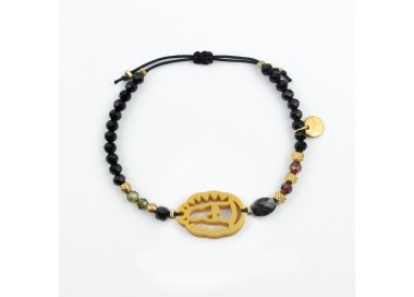 Virgen de Guadalupe (Mexico). Pulsera Cristal y Circón.