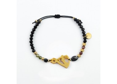 Virgen del Camino. Pulsera Cristal y Circón.