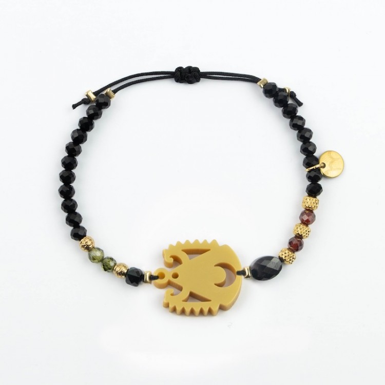 Virgen del Prado. Pulsera Cristal y Circón.