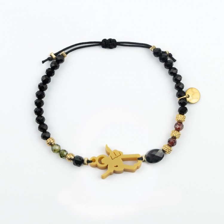 San Pancracio. Pulsera Cristal y Circón.