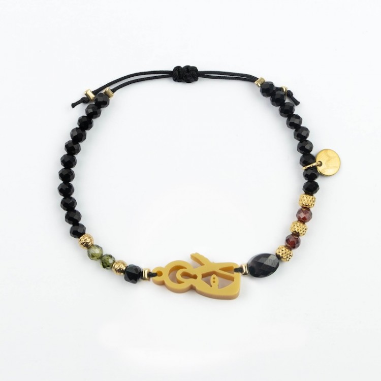 Santa Lucía. Pulsera Cristal y Circón.
