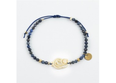 Virgen Madre. Pulsera Mini Piedras Facetadas
