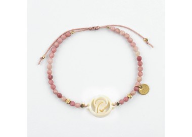 Virgen Niña. Pulsera Mini Piedras Facetadas