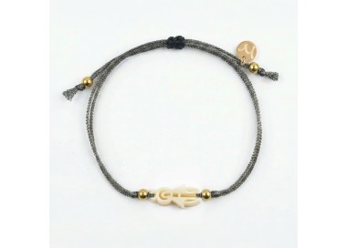 Virgen Milagrosa. Pulsera Mini Hilo Metalizado