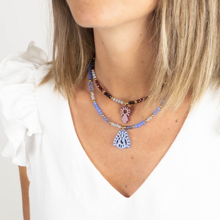 San Judas Tadeo. Gargantilla Colorines