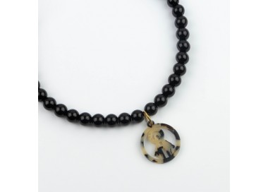 Virgen Milagrosa. Collar Corto Cristal Carey
