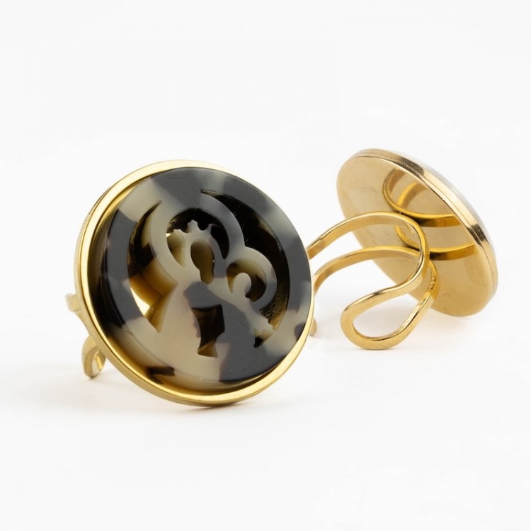 Virgen del Carmen. Anillo Camafeo Carey