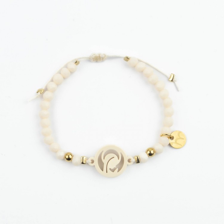 Virgen Niña. Pulsera Niña Cristal