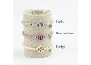 Virgen del Pilar. Pulsera Niña Cristal