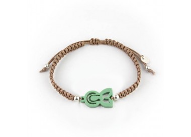 Virgen María. Pulsera Hombre Macramé