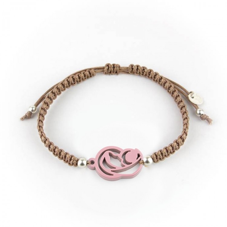 Virgen Madre. Pulsera Hombre Macramé