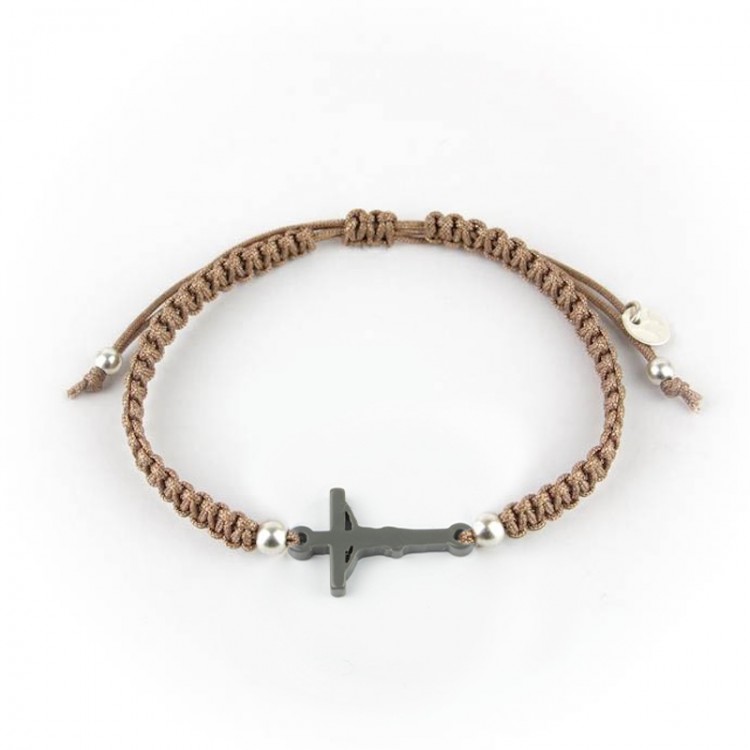 Cristo. Pulsera Hombre Macramé