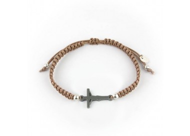 Cristo. Pulsera Hombre Macramé