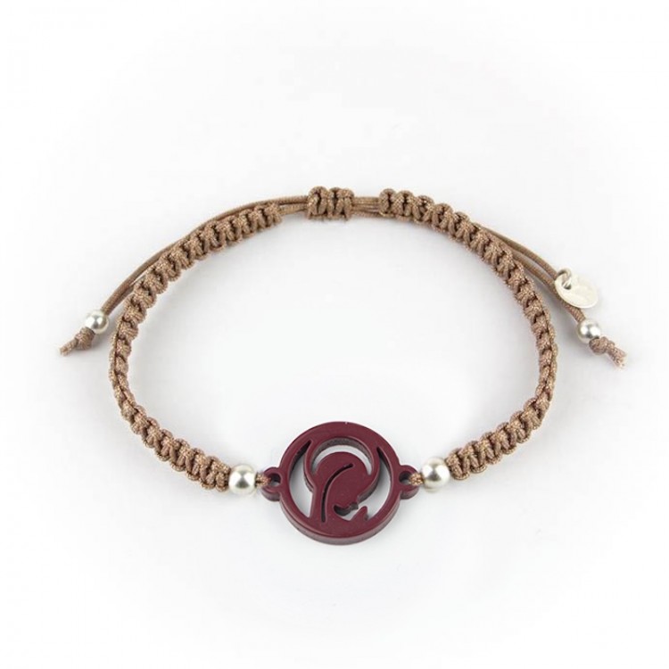 Virgen Niña. Pulsera Hombre Macramé