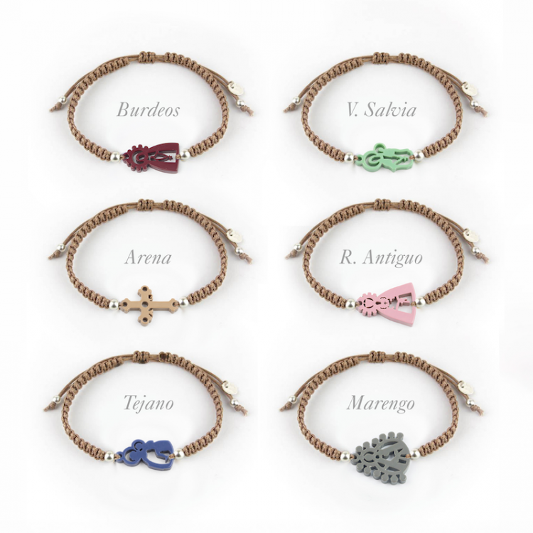 Virgen Niña. Pulsera Hombre Macramé