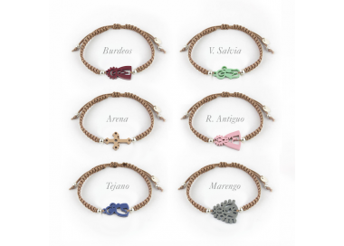 Virgen Niña. Pulsera Hombre Macramé
