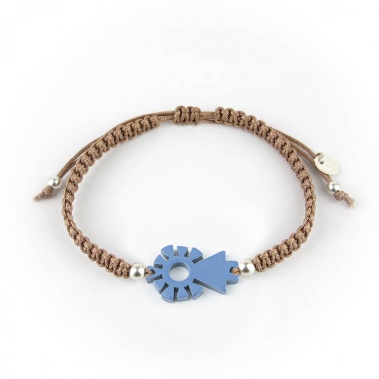 Virgen del Pilar. Pulsera Hombre Macramé