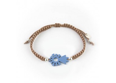 Virgen del Pilar. Pulsera Hombre Macramé