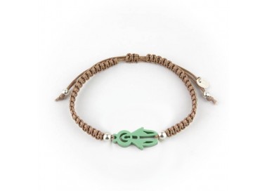 Virgen Milagrosa. Pulsera Hombre Macramé