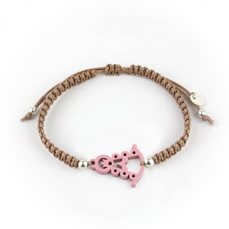 Virgen del Rocío. Pulsera Hombre Macramé