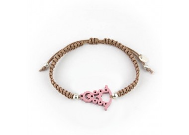Virgen del Rocío. Pulsera Hombre Macramé
