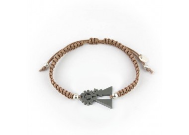 Virgen de los Desamparados. Pulsera Hombre Macramé