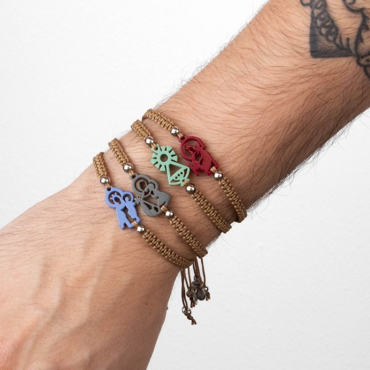 Inmaculada Concepción. Pulsera Hombre Macramé