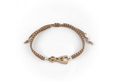 Virgen de Fátima. Pulsera Hombre Macramé
