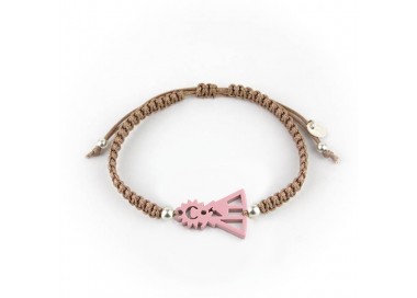 Virgen de Guadalupe. Pulsera Hombre Macramé