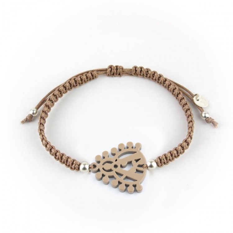 Virgen de la Cabeza. Pulsera Hombre Macramé