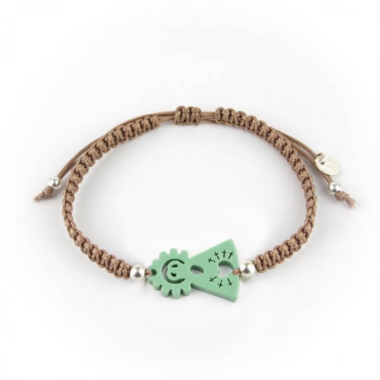 Virgen de los Dolores. Pulsera Hombre Macramé