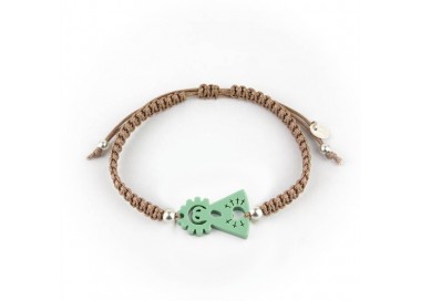 Virgen de los Dolores. Pulsera Hombre Macramé