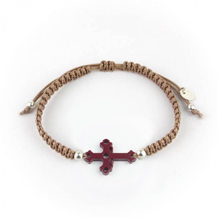 Cruz de la Victoria. Pulsera Hombre Macramé