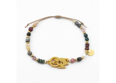 María Auxiliadora. Pulsera Mix Dorada